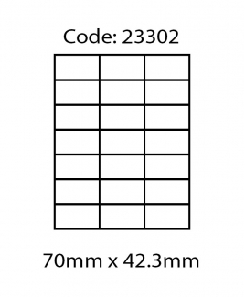 ABBA 23302 Laser Label [70mm x 42.3mm]